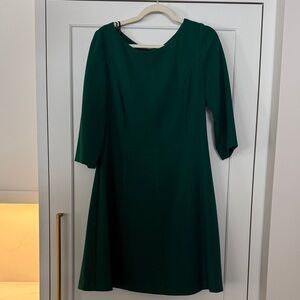 Vince Camuto emerald green 3/4 Sleeve Dress